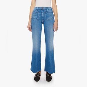 MOTHER The Patch Pocket Roller Wide Leg Jeans - Eager Beaver - Size 27